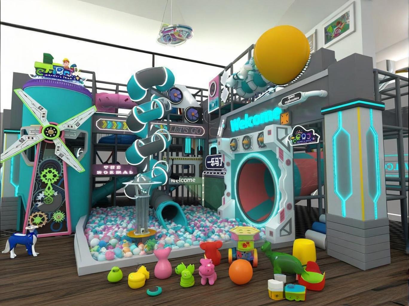 IP授权淘气堡：儿童乐园的